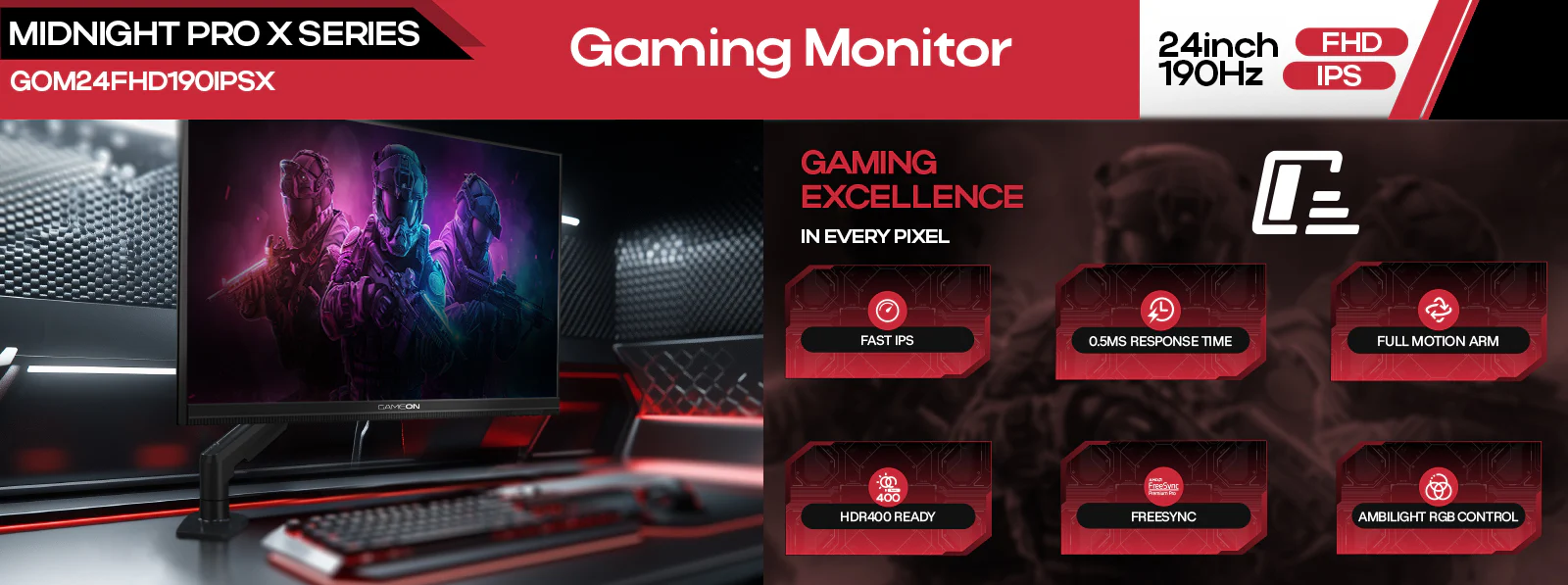 GAMEON GOM24FHD190IPSX