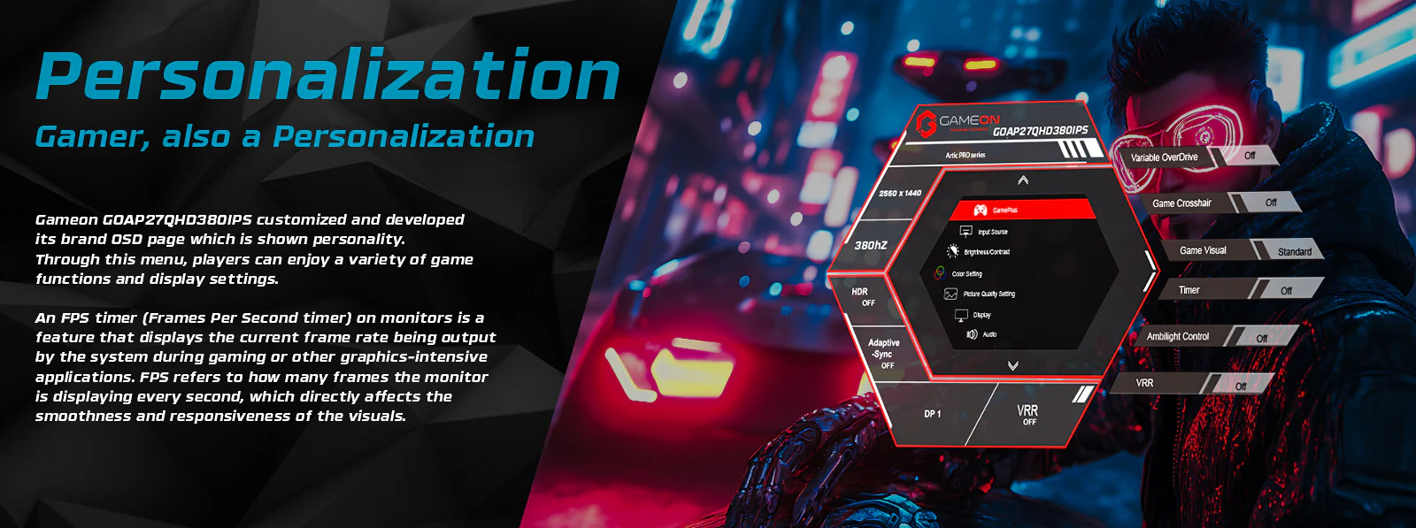 GAMEON GOAP27QHD380IPS