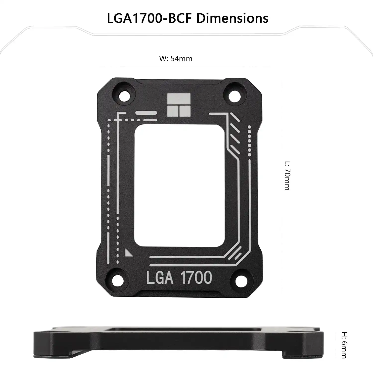 CPU FRAME LGA 1700-BCF BLACK /RED