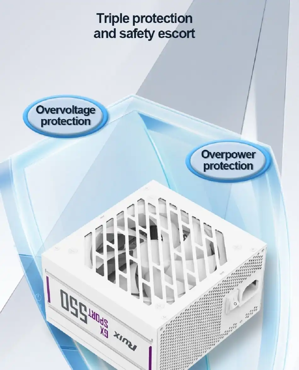 Ruix gaming GX550 Bronze 80+  550 Watt - White