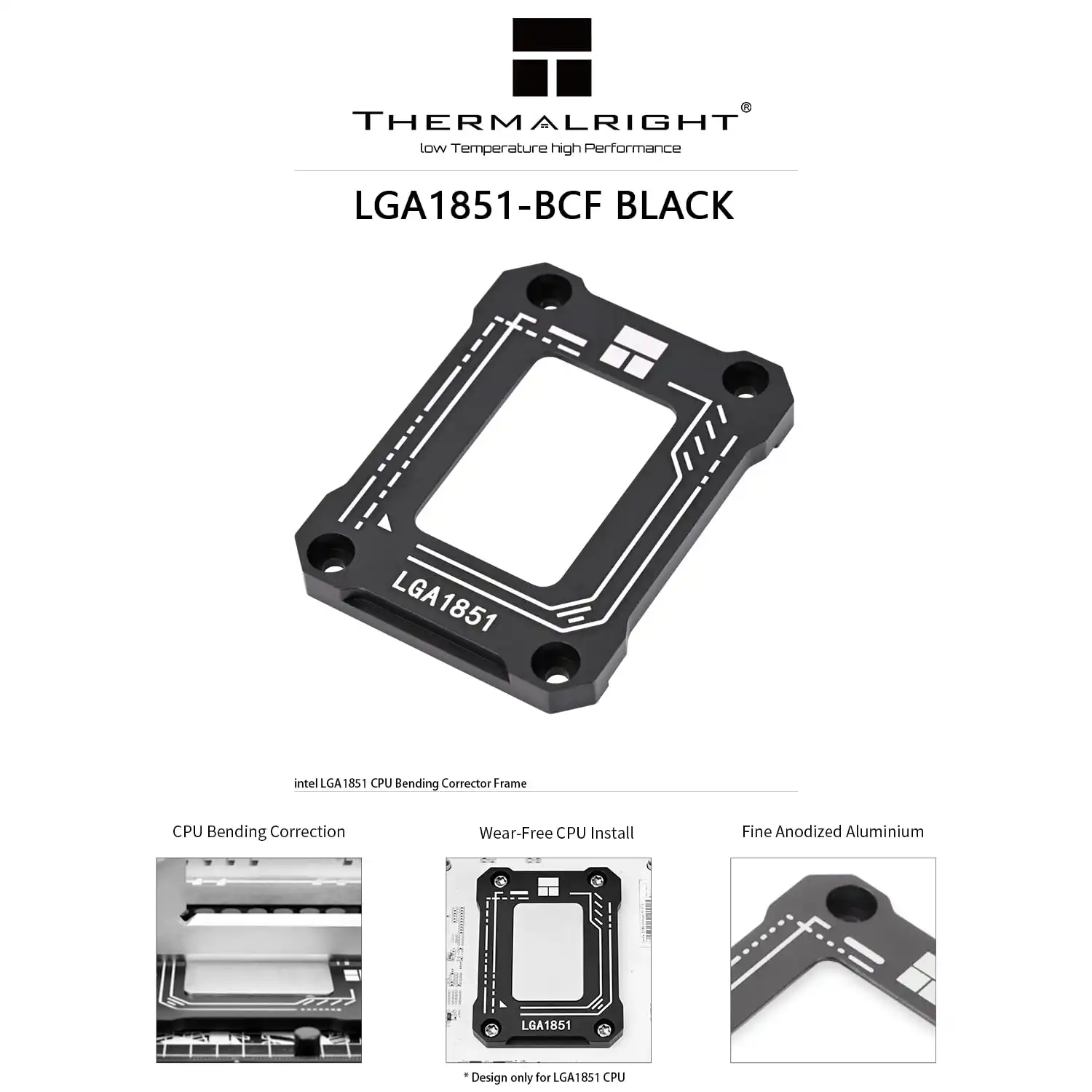 CPU FRAME LGA 1851-BCF BLACK