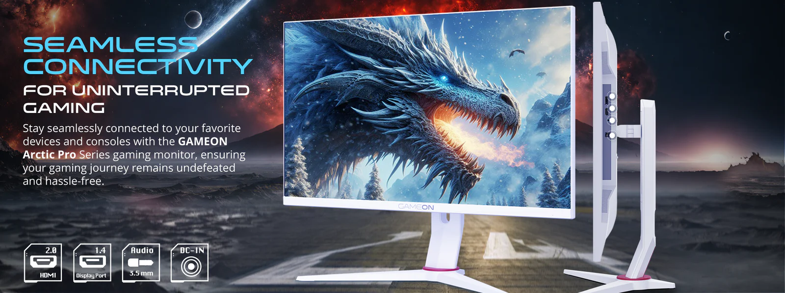 GAMEON GOA24FHD360IPS Artic Pro Series