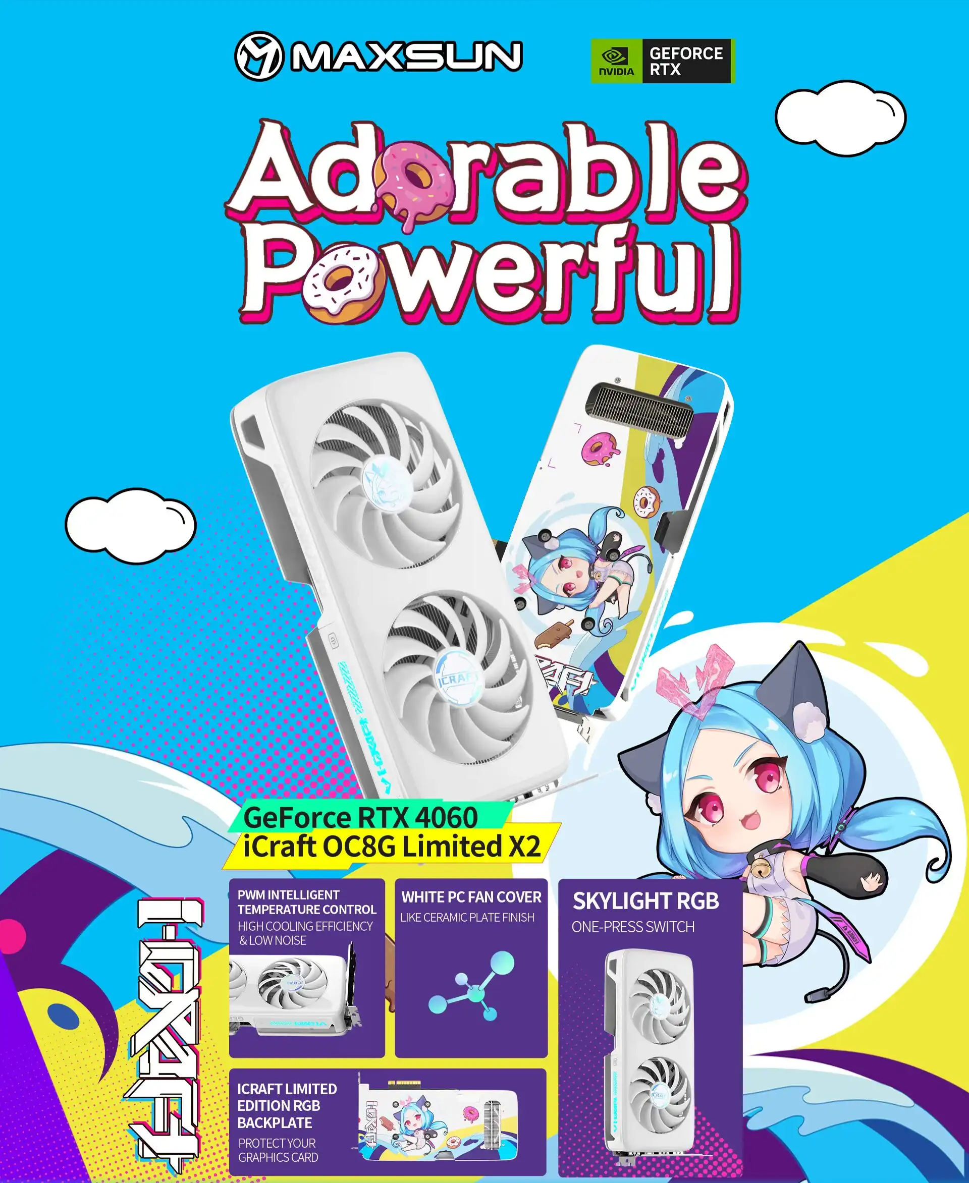 MAXSUN MS-RTX 4060 ICRAFT OC 8G LIMITED X2 S0