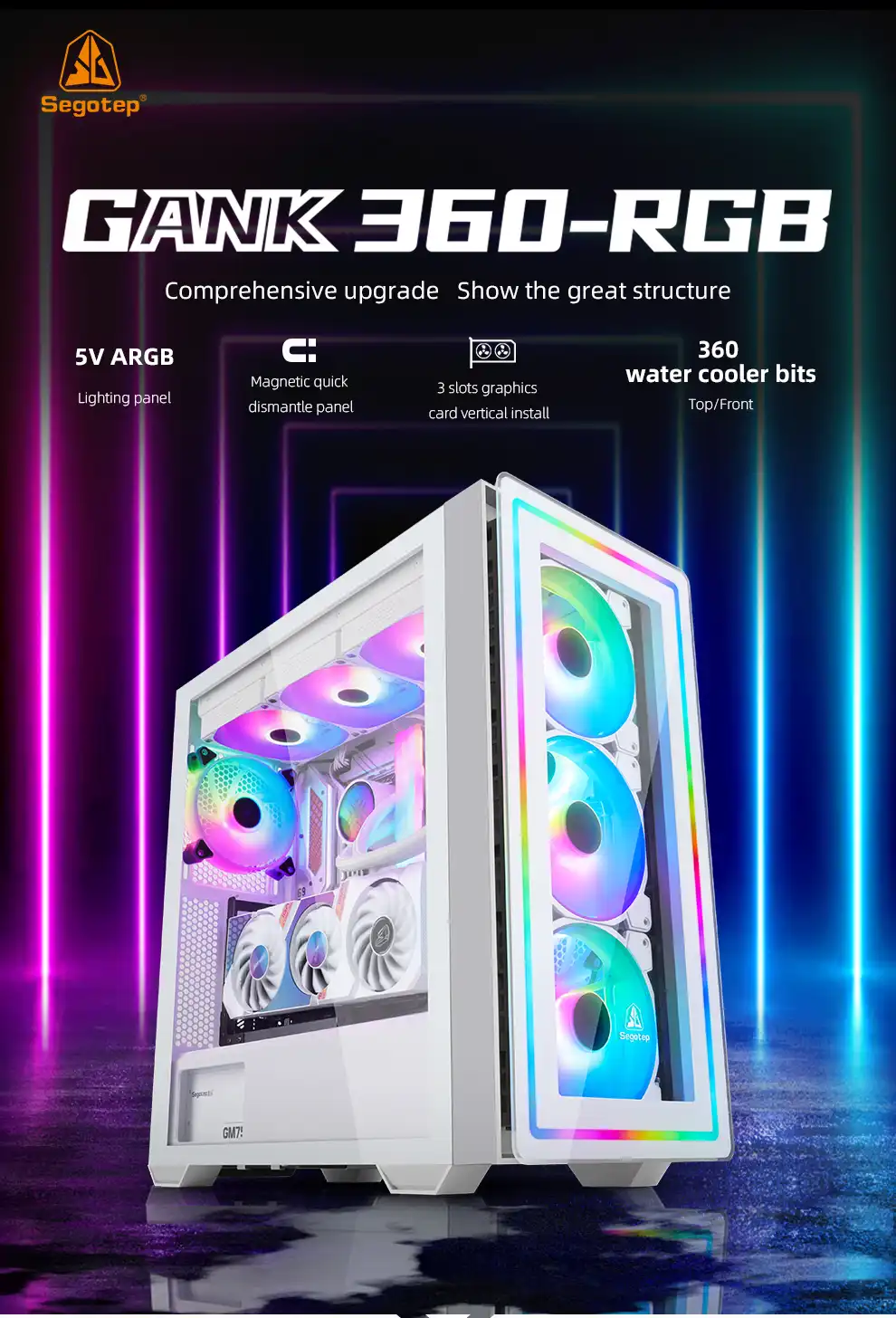 Segotep Gank 360 RGB - White