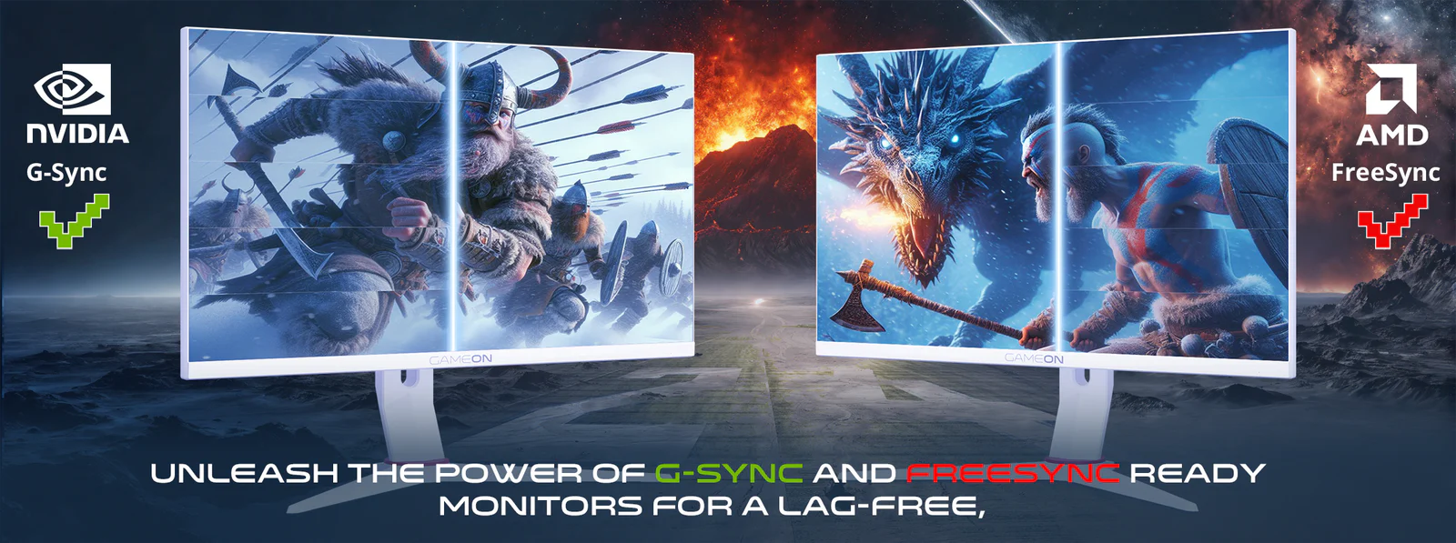 GAMEON GOA24FHD360IPS Artic Pro Series