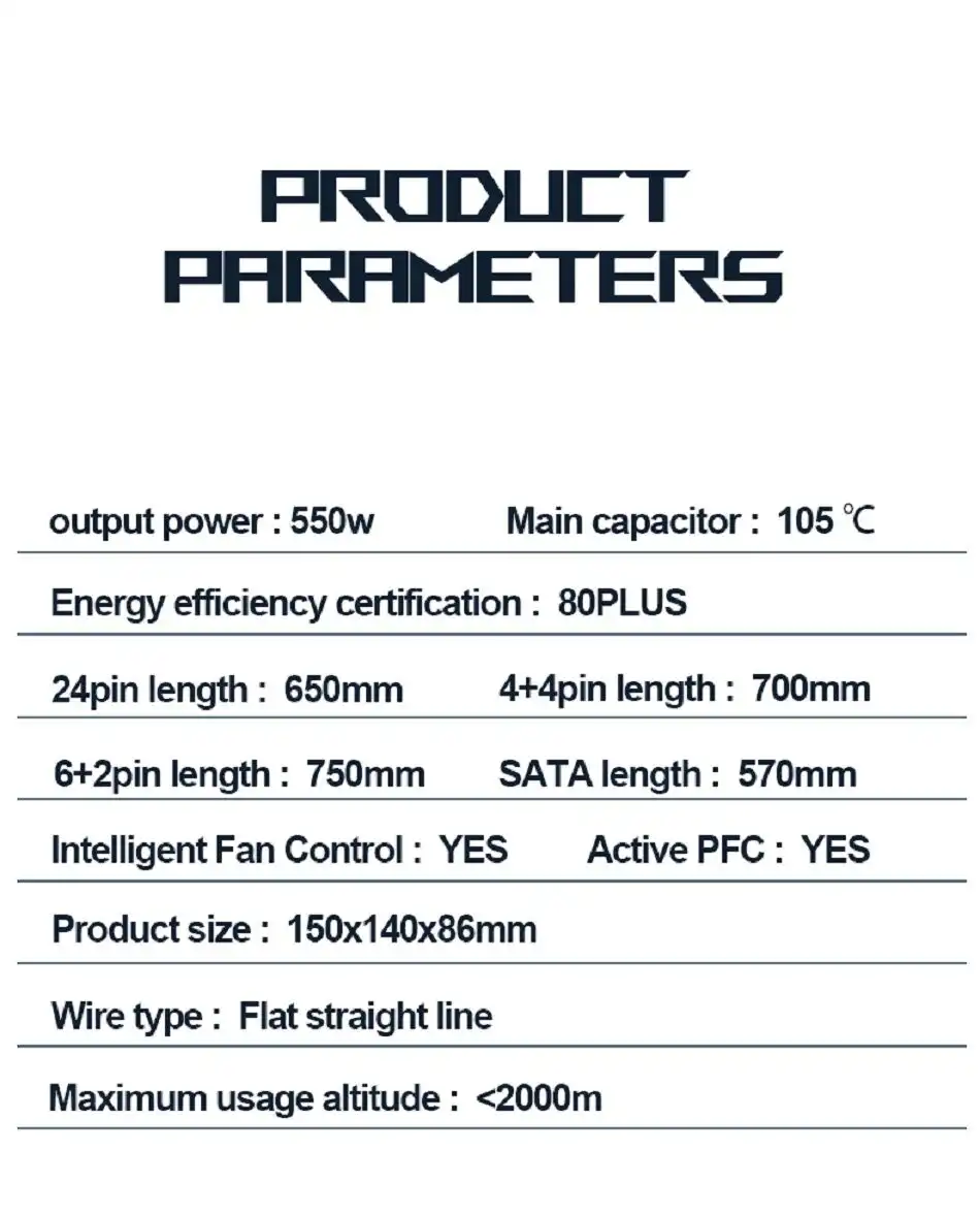 Ruix gaming GX550 Bronze 80+  550 Watt - White