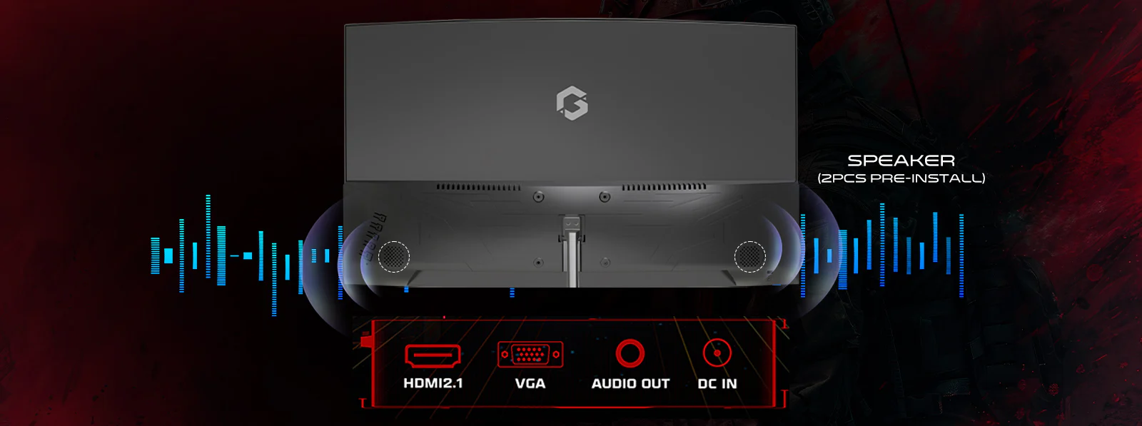 HDMI 2.1 and Built-In Speakers for Ultimate Convenience