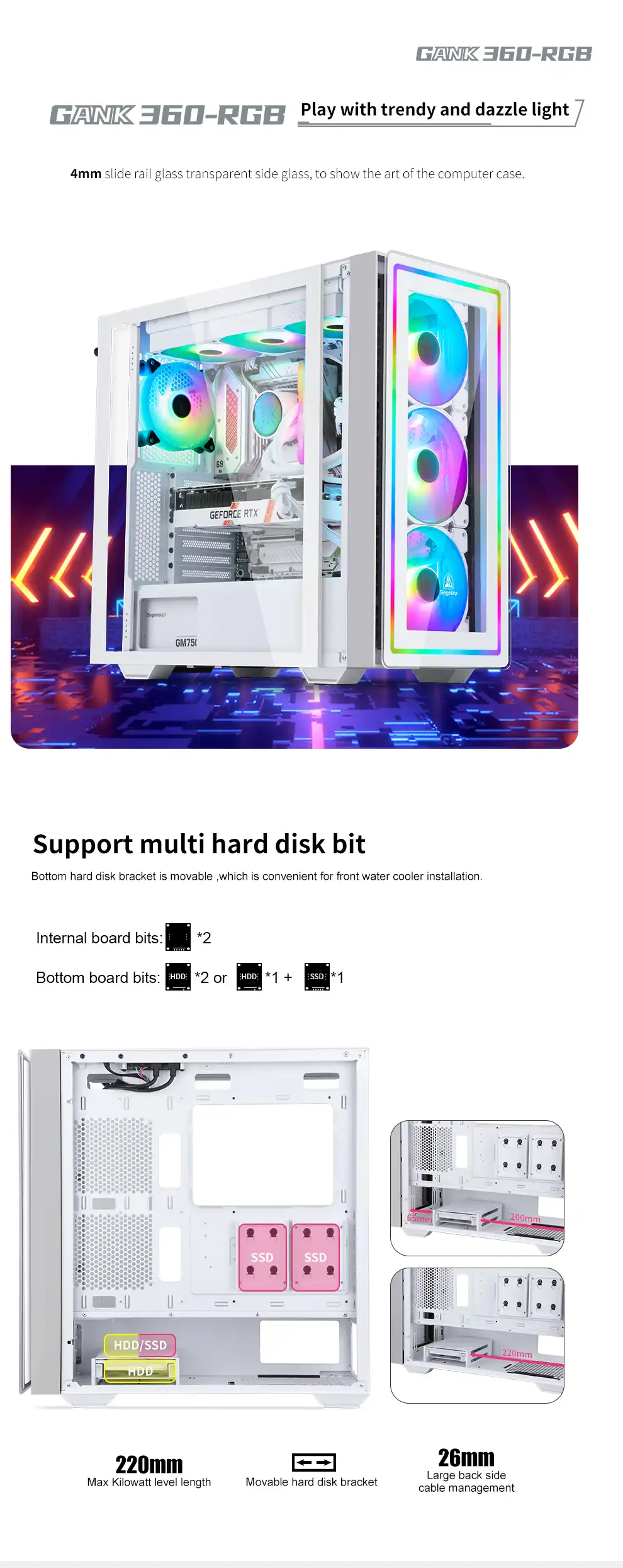 Segotep Gank 360 RGB - White