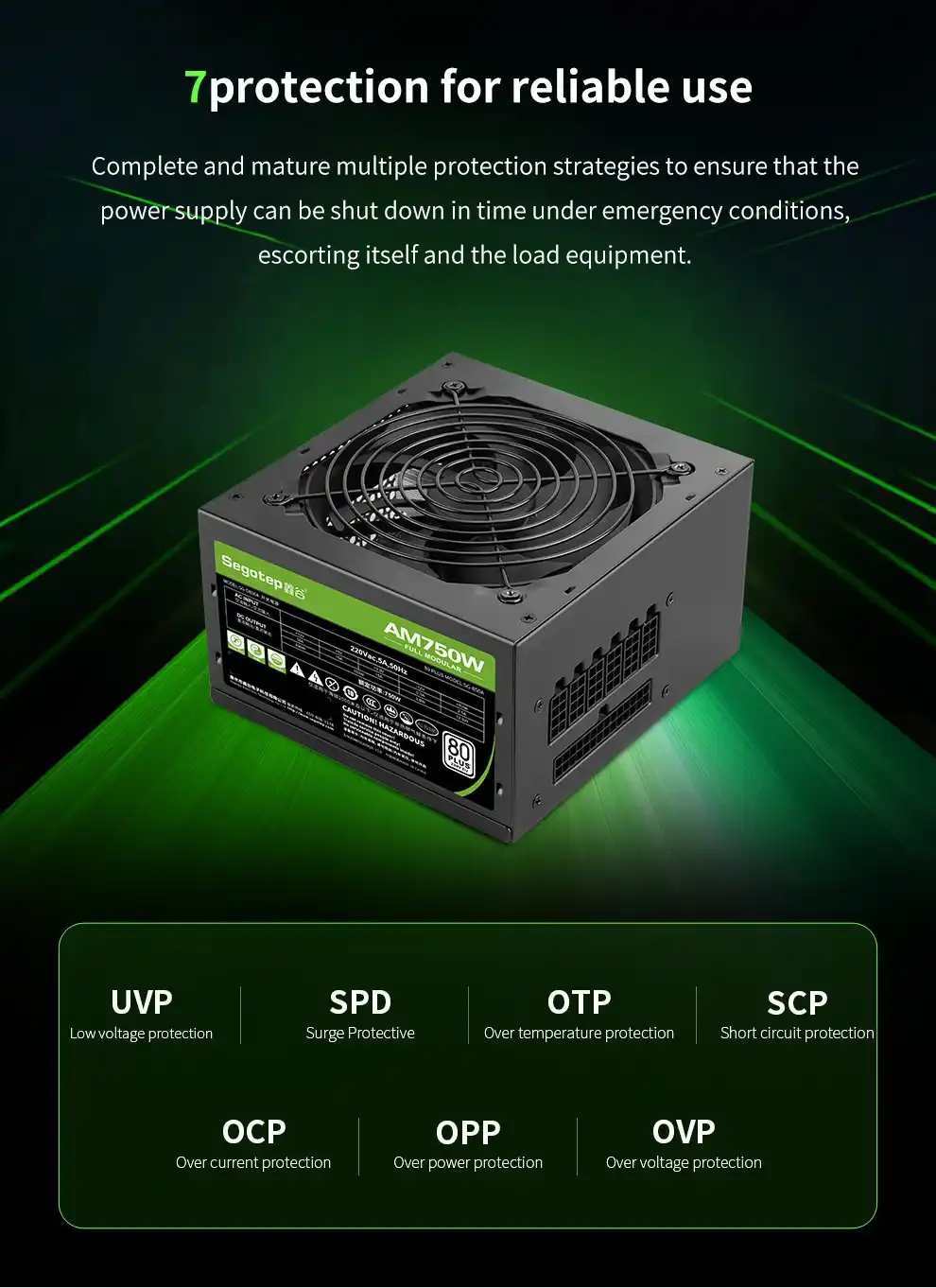 Segotep AM750W bronze 80+ full modular