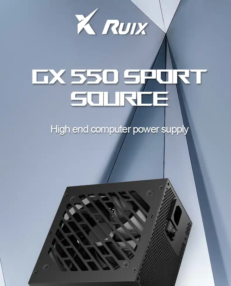 Ruix gaming GX550 Bronze 80+  550 Watt - Black