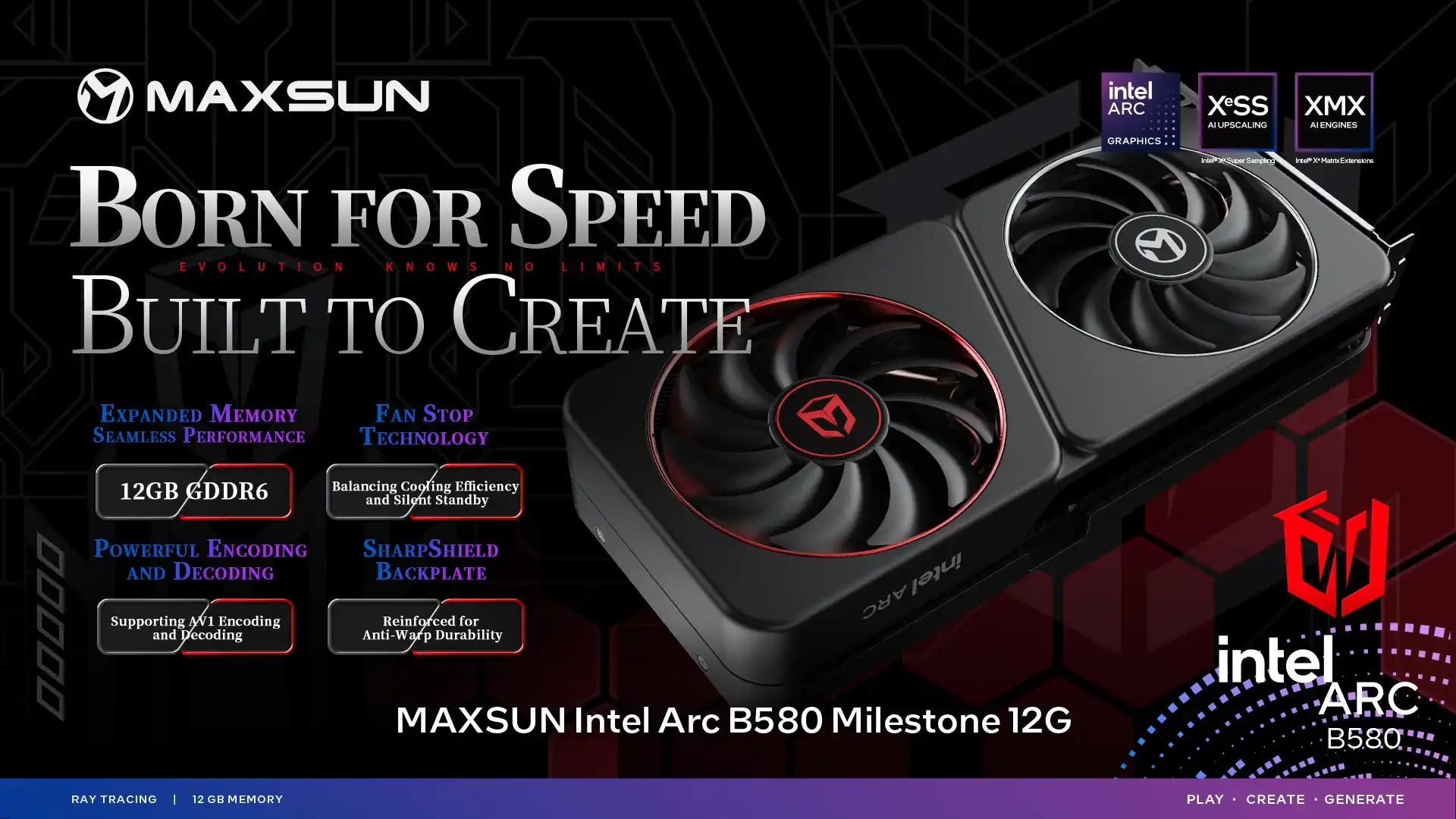 Maxsun MS-Intel ARC B580 Milestone 12G