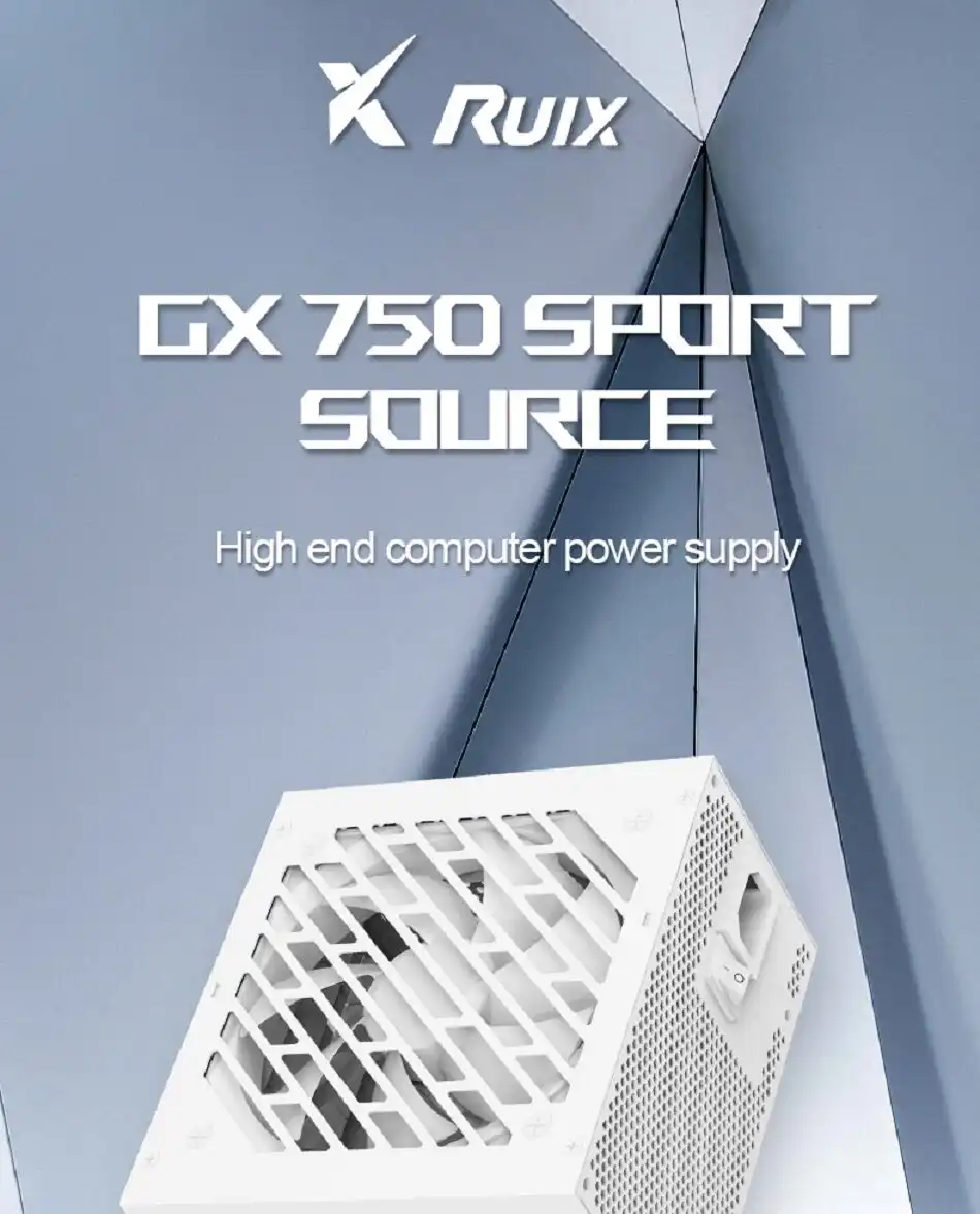 Ruix gaming GX750 Bronze 80+  750 Watt - White