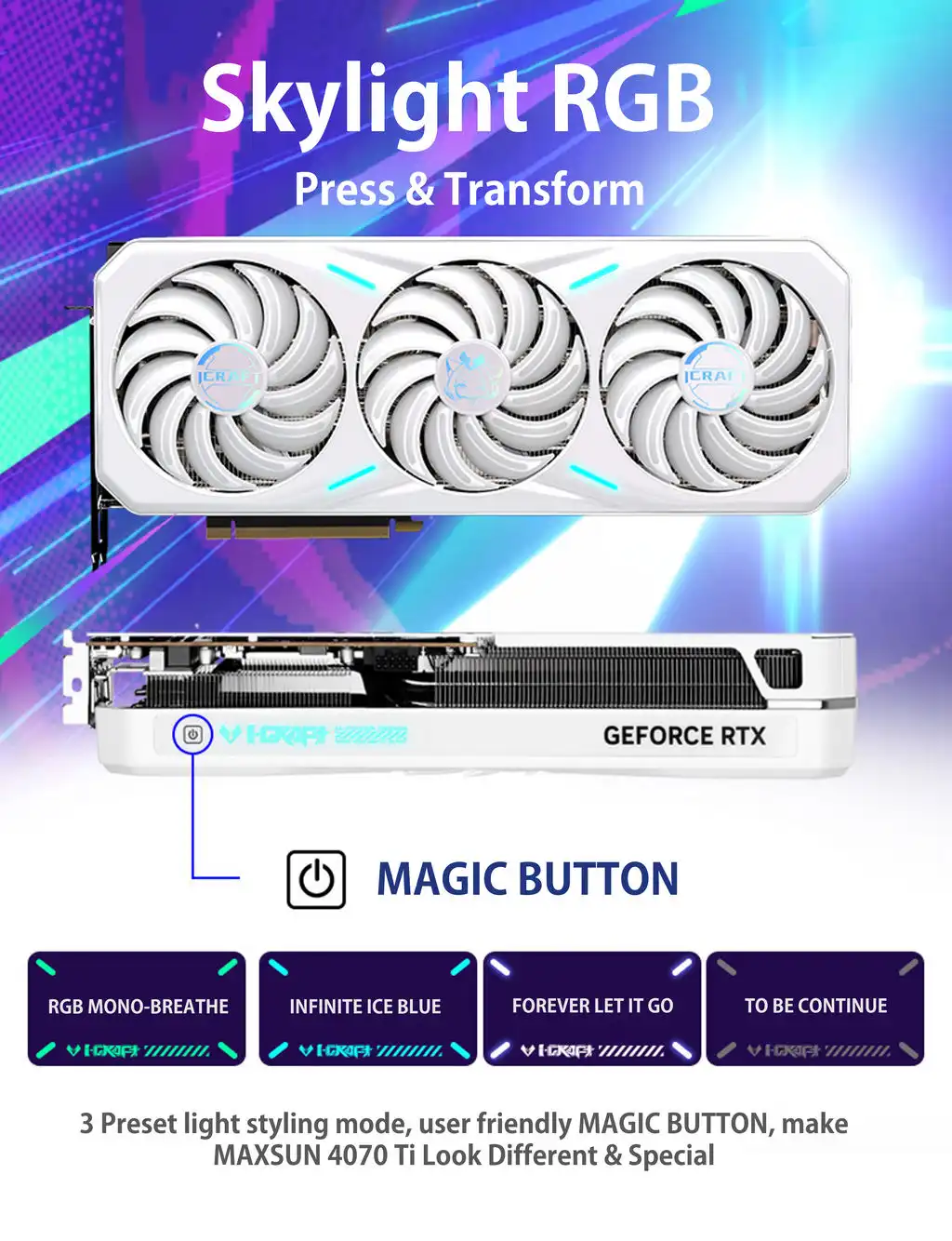 MAXSUN MS-RTX 4070 TI ICRAFT OC 12G LIMITED S0