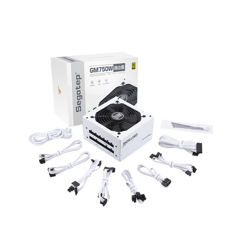 Segotep GM750W Gold 80 plus full modular - White
