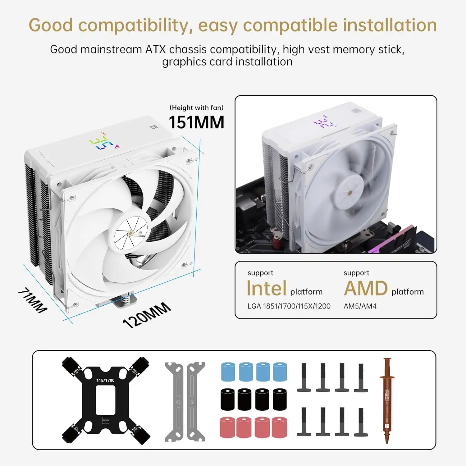 Assassin X 120 R Digital Argb - White