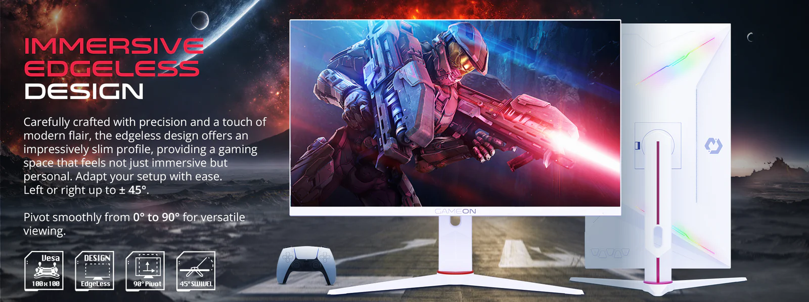 GAMEON GOA27FHD360IPS Artic Pro Series