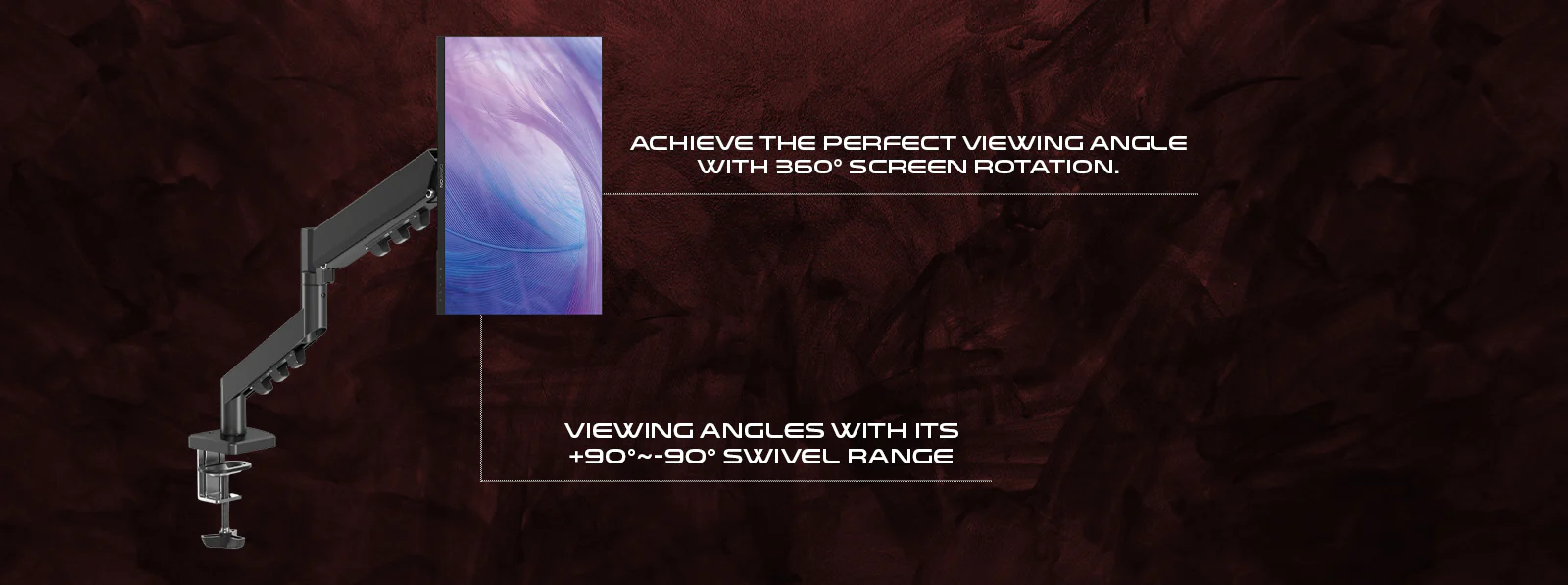 Full 360° Rotation for Maximum Flexibility