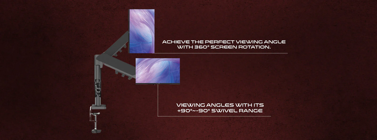 Full 360° Rotation for Maximum Flexibility