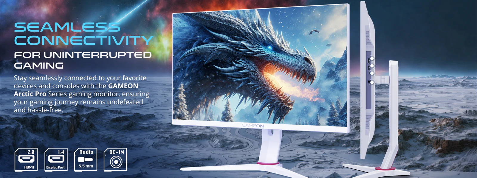 GAMEON GOA27FHD180IPS Artic Pro Series